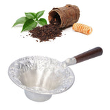 Tea Strainer Japanese Style Hand Made Tea Leaf Infuser Filter Tea Set Accessories(Black Sandalwood Handle )