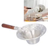Tea Strainer Japanese Style Hand Made Tea Leaf Infuser Filter Tea Set Accessories(Red Wood Handle )