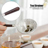 Tea Strainer Innovative Tea Leaf Infuser Filter Brewing Device for Home Office UseBlack Sandalwood Handle