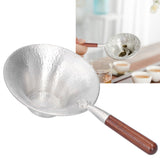 Tea Strainer Innovative Tea Leaf Infuser Filter Brewing Device for Home Office UseRed Wood Handle