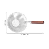 Tea Strainer Innovative Tea Leaf Infuser Filter Brewing Device for Home Office UseRed Wood Handle