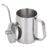 600ml Coffee Drip Kettle 304 Stainless Steel Slender Spout Thicken Coffee Pot with Cover In Australia - Darrahopens