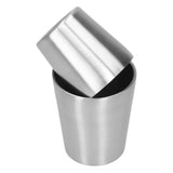 2pcs 304 Stainless Steel Mugs Double Wall Beer Wine Cups Coffee Mug (180ml 300ml)