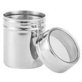 Stainless Steel Fine Mesh Powder Shaker Chocolate Coffee Sifter for Kitchen Baking CookingL