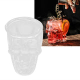 Glass Cup Innovative Transparent SkullHead Cup Glass Ware Drinkware for Wine Cocktail