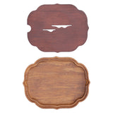 Chinese Style Bamboo Tea Tray Box with Water Storage for Kungfu Tea Set Accessories