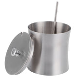 Stainless Steel Seasoning Pot Can Spice Condiment Bottle Pot Jar with Cover Spoon