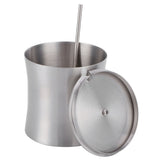 Stainless Steel Seasoning Pot Can Spice Condiment Bottle Pot Jar with Cover Spoon