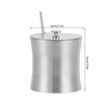 Stainless Steel Seasoning Pot Can Spice Condiment Bottle Pot Jar with Cover Spoon
