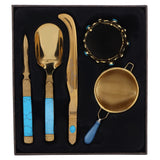 Tea Ceremony Set 304 Stainless Steel Tea Spoon Needle Clip Filter Kit Kung Fu Tea Accessory Gold In Australia - Darrahopens