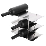 3‑Tier Stainless Steel Wine Rack Freestanding Wavy Wine Holder Display Shelf Kitchen Accessories In Australia - Darrahopens