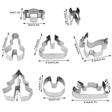 8Pcs Cookies Cutter Set Large Size Christmas Biscuits Mold Cutting Tool Baking Accessories