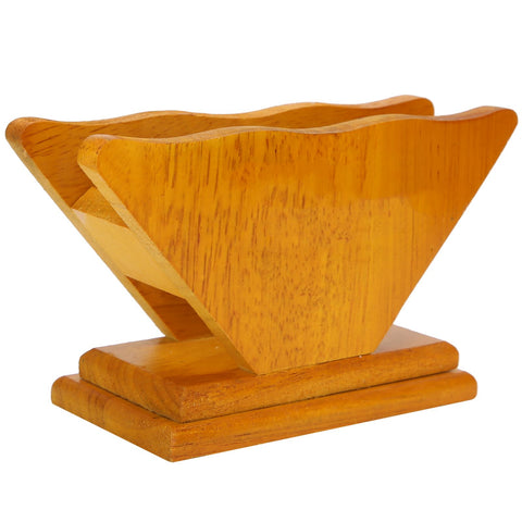 Coffee Filter Paper Holder Countertop Reusable V shaped Wooden Storage Container Dispenser In Australia - Darrahopens