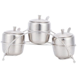 304 Stainless Steel Condiment Pot Spice Container Salt Sugar Box Storage Spice Rack Set In Australia - Darrahopens