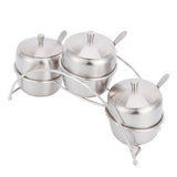 304 Stainless Steel Condiment Pot Spice Container Salt Sugar Box Storage Spice Rack Set In Australia - Darrahopens