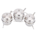 304 Stainless Steel Condiment Pot Spice Container Salt Sugar Box Storage Spice Rack Set In Australia - Darrahopens