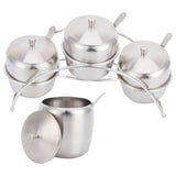 304 Stainless Steel Condiment Pot Spice Container Salt Sugar Box Storage Spice Rack Set In Australia - Darrahopens