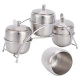 304 Stainless Steel Condiment Pot Spice Container Salt Sugar Box Storage Spice Rack Set In Australia - Darrahopens