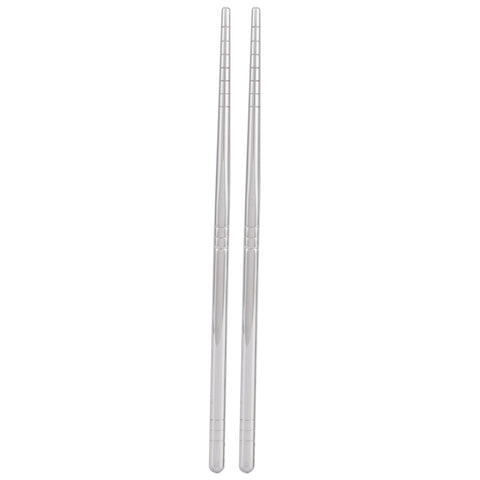 1 Pair Chopsticks 304 Stainless Steel Chopsticks Tableware Cutlery Kitchen Accessory 17.5cm