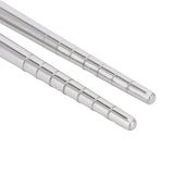 1 Pair Chopsticks 304 Stainless Steel Chopsticks Tableware Cutlery Kitchen Accessory 17.5cm