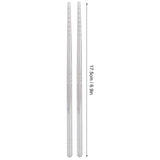 1 Pair Chopsticks 304 Stainless Steel Chopsticks Tableware Cutlery Kitchen Accessory 17.5cm