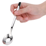 Food Spoon Portable 304 Stainless Steel Spoon Tableware Cutlery for Home Kitchen Use