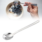 Food Spoon Portable 304 Stainless Steel Spoon Tableware Cutlery for Home Kitchen Use