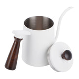 700ml Hand Drip Coffee Pot 304 Stainless Steel Long Spout Coffee Making Kettle with Wooden Handle
