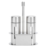 Stainless Steel Condiment Seasoning Container Pots Set with Spice Rack for Dining Room Supplies