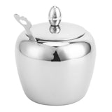 304 Stainless Steel Sugar Bowl with Lip Spoon Home Kitchen Salt Pepper Spices Bowl In Australia - Darrahopens