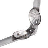 Nut Cracker Multifunction Stainless Steel High Hardness Cross Serrated Design Safe Effort Saving Lever Chestnut Cutter