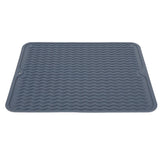 Dish Drying Mat Soft Flexible Rubber Heat Resistant Nonslip BPA Free Eco Friendly Wide Application Dish Drying PadBlue In Australia - Darrahopens