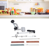 Knife Sharpener Kit Stainless Steel Knife Grinding Machine Sharpening Stone System for Household