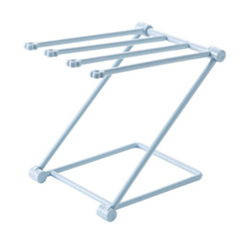 Washcloth Holder Foldable Hand Towel Holder Vertical Dish Cloth Storage Rack for KitchenBlue In Australia - Darrahopens