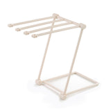 Washcloth Holder Foldable Hand Towel Holder Vertical Dish Cloth Storage Rack for KitchenBlue