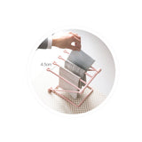 Washcloth Holder Foldable Hand Towel Holder Vertical Dish Cloth Storage Rack for KitchenGray In Australia - Darrahopens