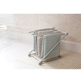 Washcloth Holder Foldable Hand Towel Holder Vertical Dish Cloth Storage Rack for KitchenGray