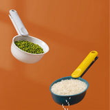 Kitchen Scoops High Capacity Multifunctional Flour Spoon for Cooking Serving Flour Rice BeansGreyish White In Australia - Darrahopens