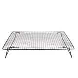 Cooling Rack Iron Bread Cookie Cake Cooling Net Oven Accessories for Dessert Coffee Shop Bakery Black