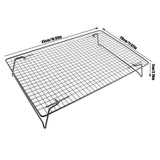 Cooling Rack Iron Bread Cookie Cake Cooling Net Oven Accessories for Dessert Coffee Shop Bakery Black