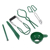 6 Pcs Canning Kit Canning Funnel Tong Bubble Popper Jar Wrench Lifter Magnetic Lid Lifter Jam Making Set