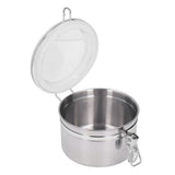 Stainless Steel Sealed Can Food Storage Container Airtight Canister for Dried Fruit Milk Powder Tea Small 900ml