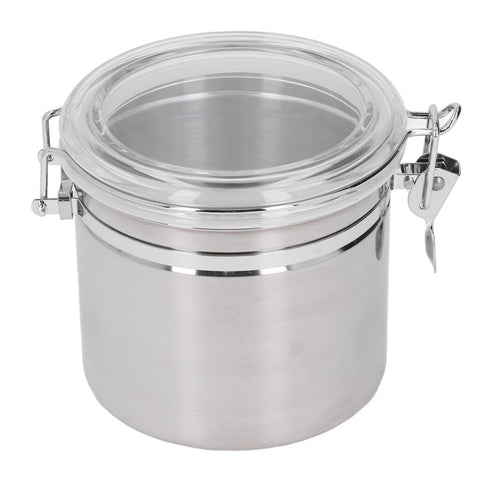 Stainless Steel Sealed Can Food Storage Container Airtight Canister for Dried Fruit Milk Powder Tea Medium 1300ml
