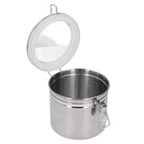 Stainless Steel Sealed Can Food Storage Container Airtight Canister for Dried Fruit Milk Powder Tea Medium 1300ml