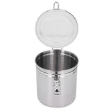 Stainless Steel Sealed Can Food Storage Container Airtight Canister for Dried Fruit Milk Powder Tea Large 1600ml