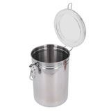 Stainless Steel Sealed Can Food Storage Container Airtight Canister for Dried Fruit Milk Powder Tea Extra Large 2100ml