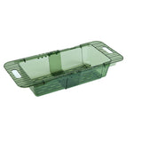 Over The Sink Strainer Retractable Design Transparent Fast Draining Durable PET Sink Colander Transparent Green Strainer with Retractable Design In Australia - Darrahopens