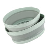 Double Layer Drain Basket Separate Design Foldable Portable Fruit Vegetable Storage Basket for Kitchen Outdoor Travel Green Large In Australia - Darrahopens