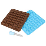 Skull Silicone Mold Ice Cube Tray Mold for Halloween Decor Dessert Chocolate 2Pcs Brown Blue In Australia - Darrahopens