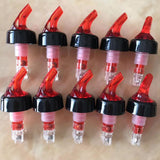 6pcs Bottle Pourers Spout Food Grade Plastic Liquid Dispenser Bottle Nozzle Barware For Wine Cocktail Red In Australia - Darrahopens